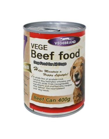 세븐데이즈 강아지 소고기 원형캔 400g 습식 통조림