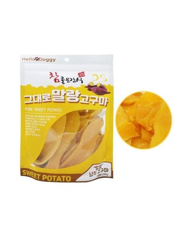 말랑 넙적고구마 250g 소프트간식 애견간식 영양간식