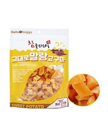 애견간식 말랑고구마 250g큐브고구마 반건조간식