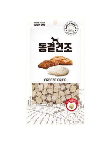 동결건조 간식 치킨가슴살 큐브 80g 1P 훈련 보상