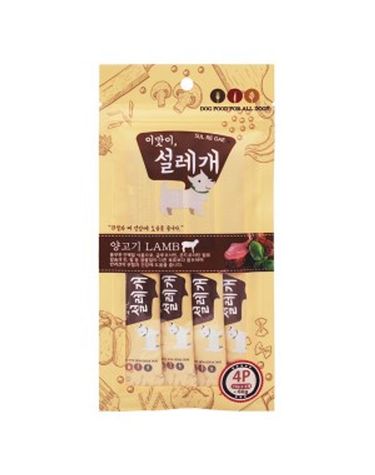 설레개 양고기 4p 관절 뼈건강 츄잉 강아지 간식