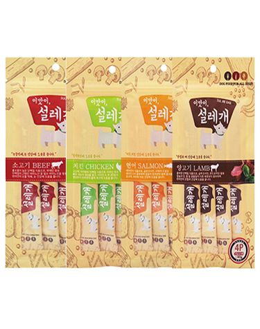 이맛이 설레개 강아지간식 애견간식 짜먹는츄르4PX5개