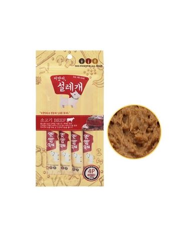 이맛이 설레개 소고기눈물억제눈건강 4p 애견츄르