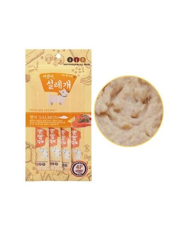 이맛이 설레개 연어피부피모 4p 애견 피부츄르