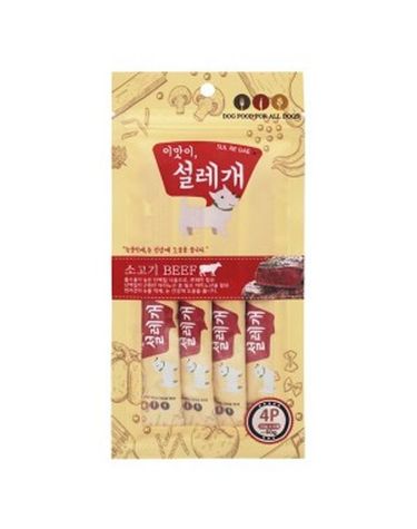 이맛이 설레개 소고기 4p 눈물억제 눈건강 츄잉 간식