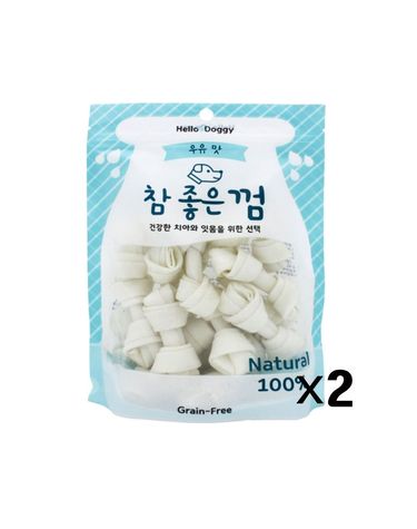 참좋은껌 우유껌 18p X2개 애견 우피껌 치석제거 칭찬