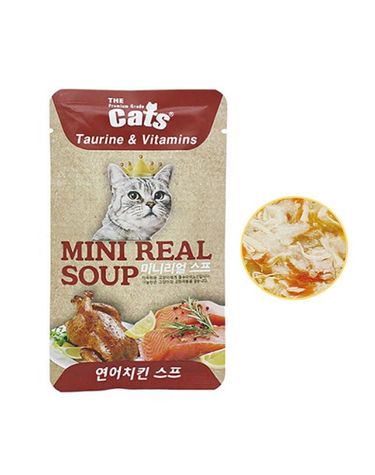 캣 영양 스프 40g  연어치킨 1p 고양이 건강간식