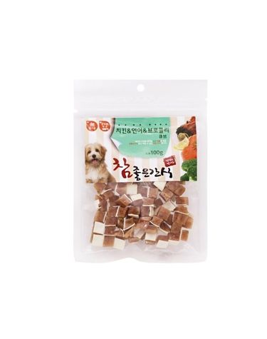 치킨 연어 브로콜리 큐브 100g 영양간식 큐브간식