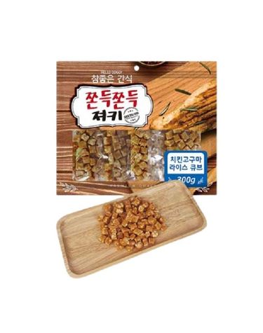 치킨고구마 라이스큐브 300g 쫀든간식 소프트간식