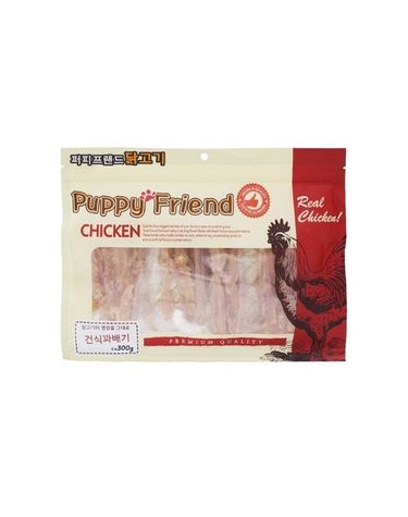 치킨 건식꽈배기 300g 육포 애견간식