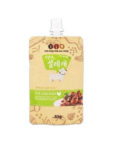 애견간식 설레개 치킨 85g 6팩 1세트