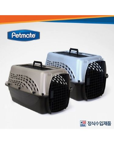 펫메이트 투도어 탑로드 켄넬 L 커피