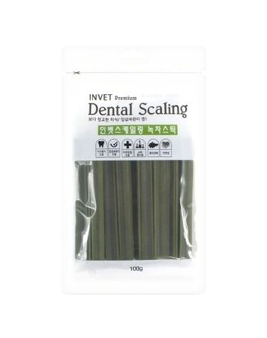 강아지 덴탈 녹차 스틱 100g 1P 애견 치석관리 간식