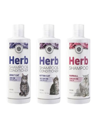 고양이 펫퍼스 샴푸 린스 겸용 300ml 1P 셀프목욕