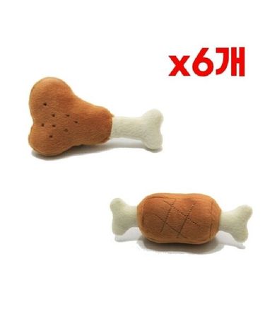 PMD159 펫모닝 강아지 바베큐 장난감 6개