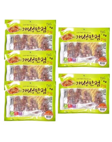 강아지 오리 고구마 큐브 300g 5P 반려견 육포 간식