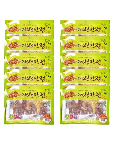 강아지 오리 고구마 큐브 300g 10P 반려견 육포 간식