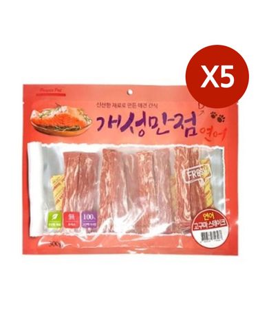 애견 연어 고구마 스테이크 300g 5P 강아지 간식