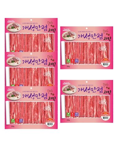 강아지 치킨 고구마 슬라이스 300g 5P 반려견 간식