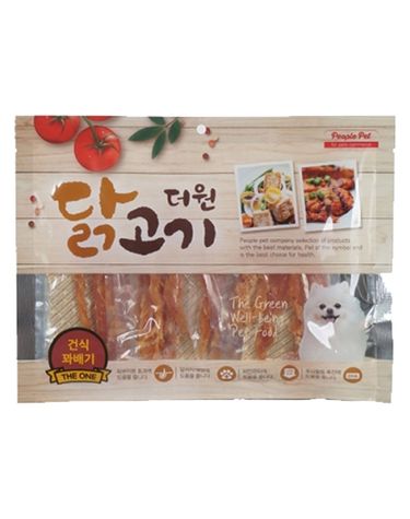 강아지 더원 건식 꽈배기 300g 1P 반려견 육포 간식