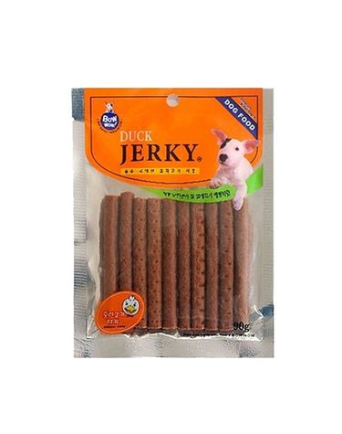 바우와우 오리고기져키 90g 강아지 간식 애견 껌 개