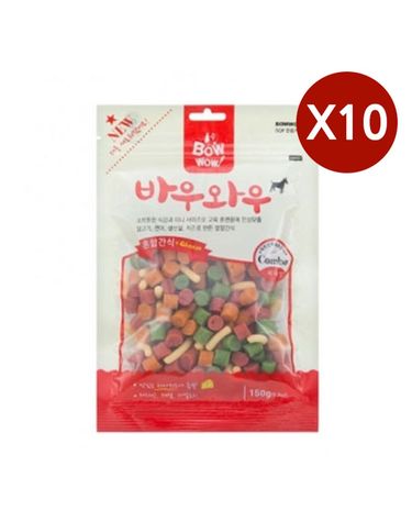강아지 훈련 간식 혼합 150G 10P 노즈워크 져키간식