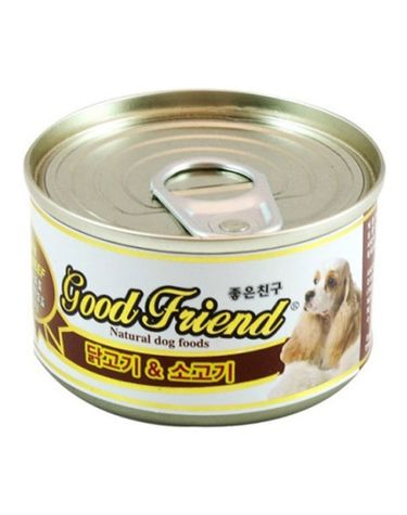 강아지 닭고기 소고기 통조림 100g 1P 습식 사료 간식