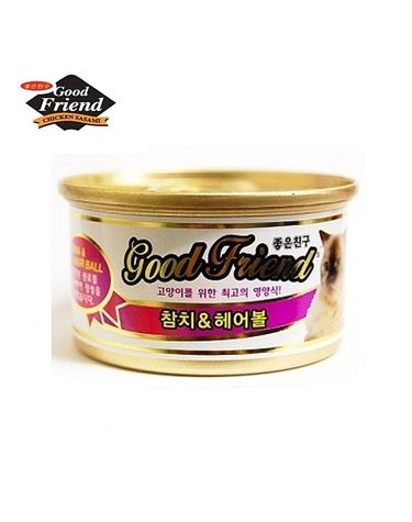 굿프랜드 Cat 참치헤어볼 1박스24개입 고양이 냥이 캣 통 조림 캔 스낵 간식 영양