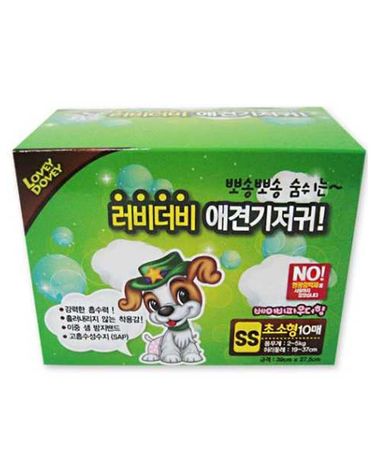 애견 러비더비 기저귀 SS 10매 1P 일회용 팬티