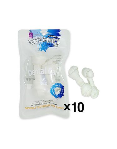 구루머 우유껌 2p X10 강아지 간식 뼈다귀껌 치석제거