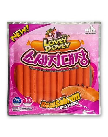 강아지 소세지대장 연어맛 11개입 1P 소프트 간식