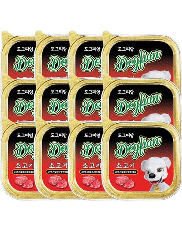 강아지캔 소고기 100g 12P 반려견 애견 저칼로리 간식