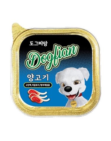 강아지 사각캔 양고기 100g 1P 반려견 통조림 간식