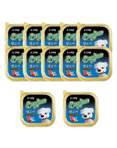 강아지 사각캔 양고기 100g 12P 반려견 통조림 간식