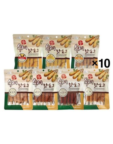 펫스토리 수제 핫도그 100g X10 고기말이 강아지 간식