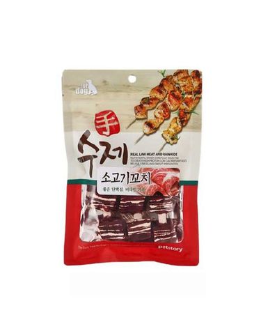 애견간식 펫스토리 수제 소고기꼬치 1팩 90g