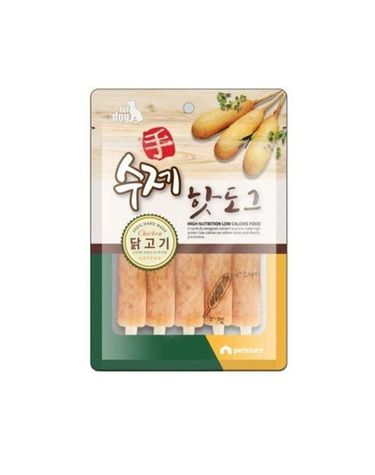 애견간식 펫스토리 수제 핫도그 1팩 100g 닭고기
