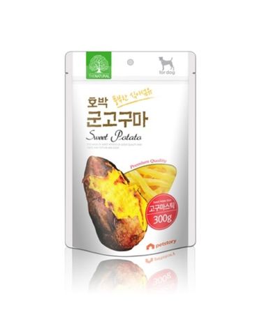 펫스토리 더내추럴 호박 고구마스틱 300g