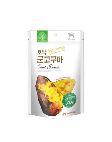 펫스토리 더내추럴 호박 고구마큐브 300g 5팩 1타