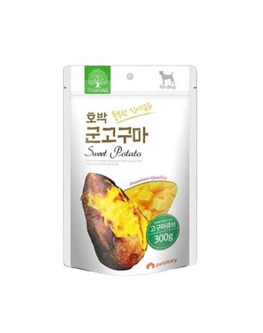 펫스토리 더내추럴 호박 고구마큐브 1팩 300g
