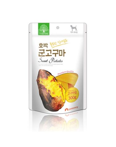 애견간식 더내추럴 호박 고구마칩 300g 5팩 1타