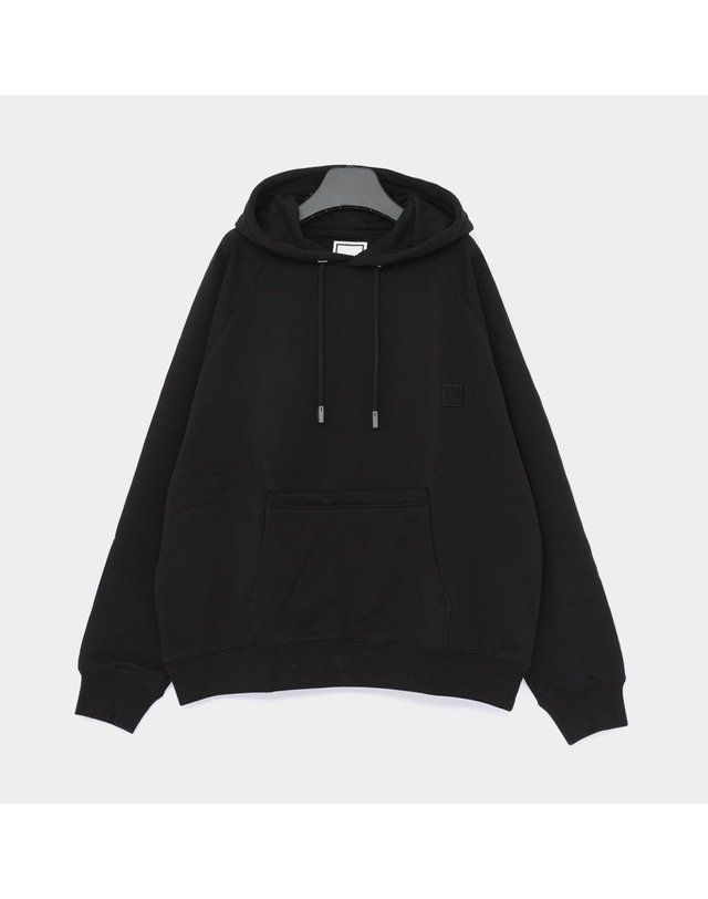 WOOYOUNGMI [갤러리아] 우영미 26SS 뉴 백로고 스웨트 남성 후드티 W261TS37741B 착용컷