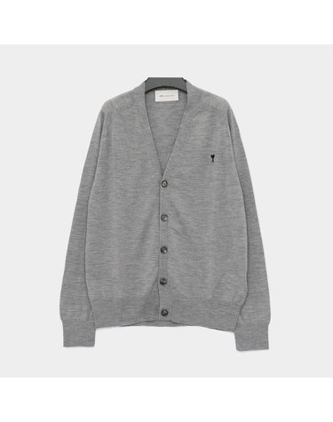 [갤러리아] 아미 26SS 블랙 스몰하트 울 남성 가디건 HKC384 KN0039 0504
