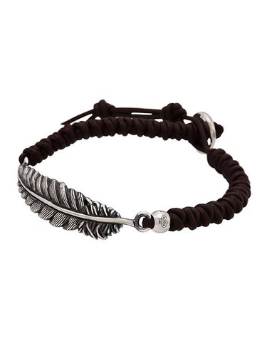 [갤러리아] 토코 TOCO 925 Silver Feather Bracelet 실버깃털가죽팔찌