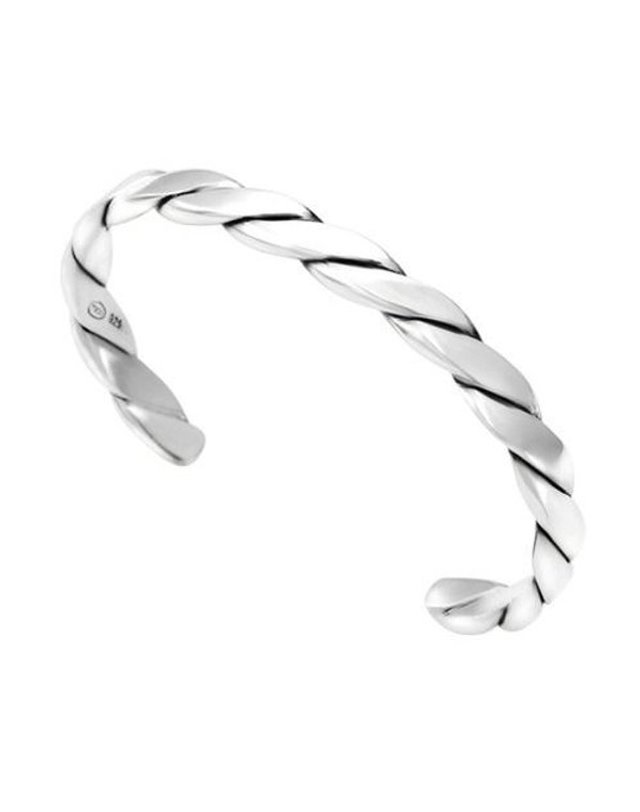 토코 [갤러리아] 토코 TOCO 925 Silver Modern Twist Bangle 실버뱅글팔찌 착용컷