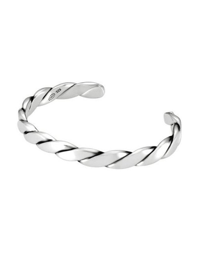 토코 [갤러리아] 토코 TOCO 925 Silver Modern Twist Bangle 실버뱅글팔찌 착용컷