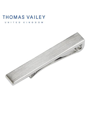 [갤러리아] [THOMAS VAILEY] 토마스베일리 넥타이핀-티라인클립 실버 4.5cm