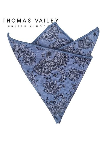 [갤러리아] [THOMAS VAILEY] 토마스베일리 행커치프 - 페르시안 블루