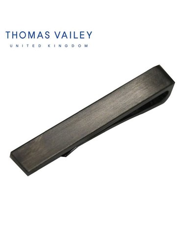 [갤러리아] [THOMAS VAILEY] 토마스베일리 넥타이핀-헤어라인클립 블랙 4.5cm