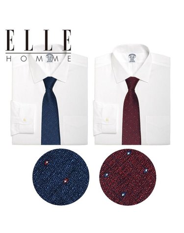[갤러리아] [ELLE HOMME] 엘르옴므 혼주/상견례 넥타이 세트 지퍼/자동 람빅